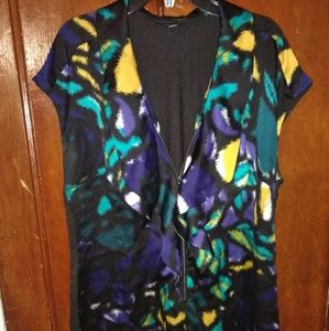 EUC alfani blouse,  very vibrant tropical colors